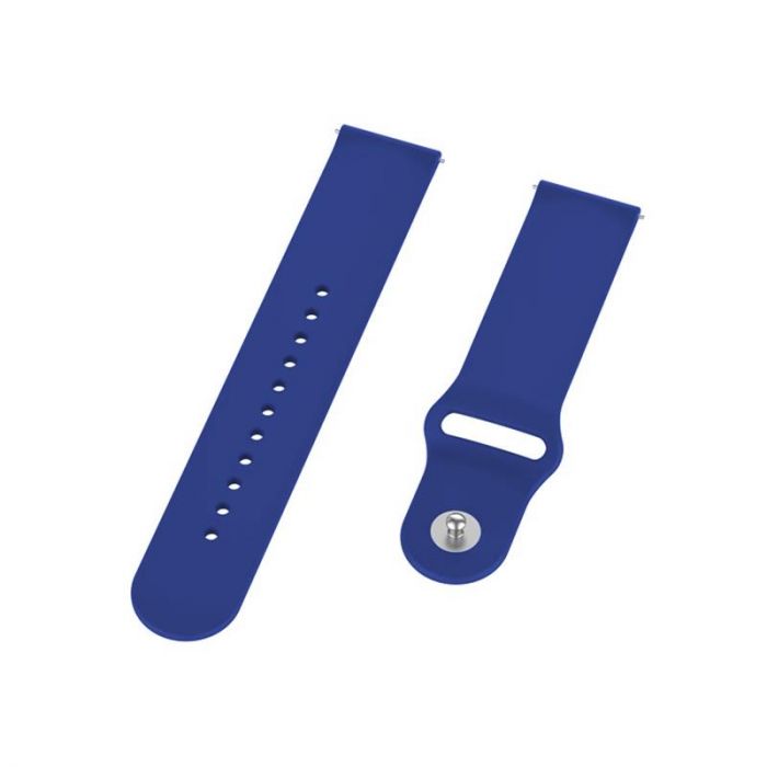 Силіконовий ремінець BeCover для Xiaomi iMi KW66/Mi Watch Color/Haylou LS01/Watch S1 Active Dark-Blue (706354)