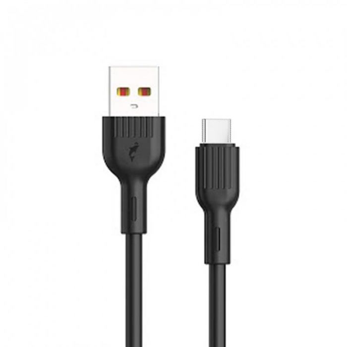 Кабель SkyDolphin S03T USB - USB Type-C (M/M), 1 м, Black (SDUSB-000418)