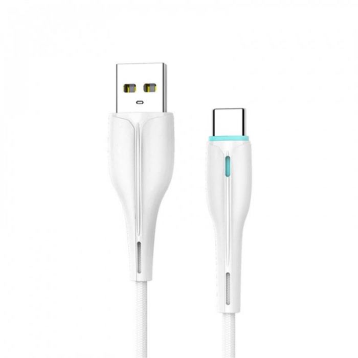 Кабель SkyDolphin S48T USB - USB Type-C (M/M), 1 м, White (SDUSB-000425)