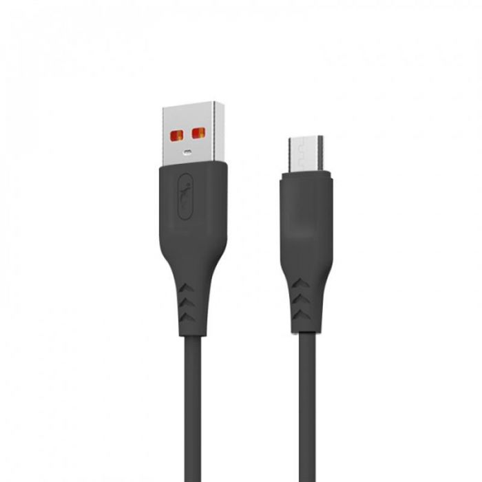 Кабель SkyDolphin S61V USB - мicroUSB 1м, Black (USB-000448)_акція