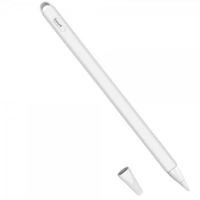 Чохол Goojodoq Hybrid Ear TPU для стилуса Apple Pencil 2 White (4001055094286W)