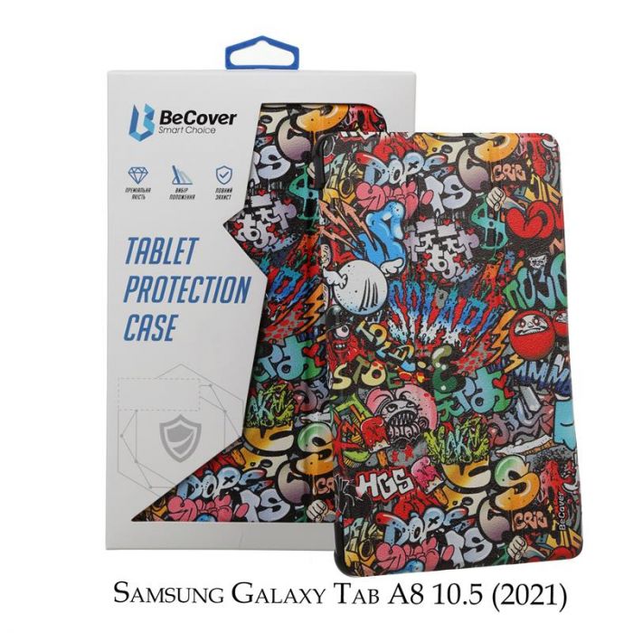 Чохол-книжка BeCover Smart для Samsung Galaxy Tab A8 SM-X200/SM-X205 Graffiti (707274)