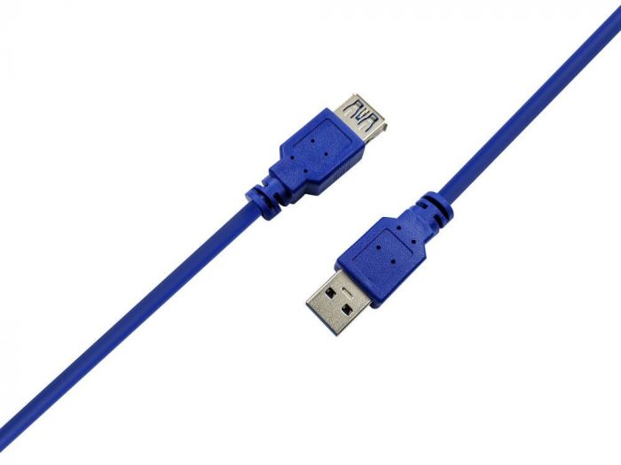 Кабель ProLogix (PR-USB-P-11-30-3m) USB 3.0 AM/AF, синій, 3м