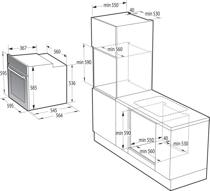 Духова шафа Gorenje BOS6737E13BG