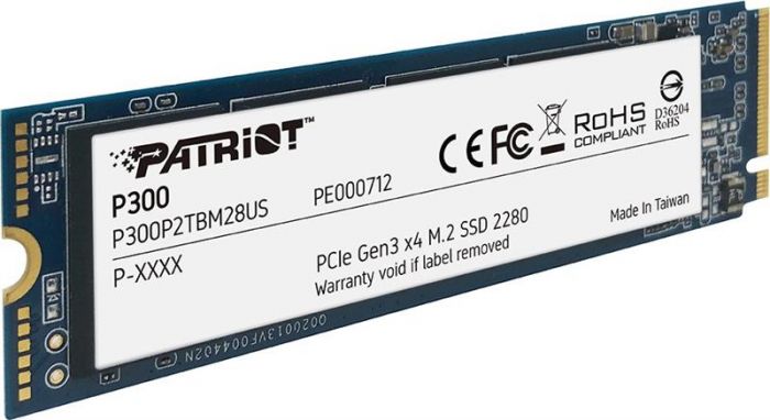 Накопичувач SSD 512GB Patriot P300 M.2 2280 PCIe 3.0 x4 NVMe TLC (P300P512GM28)