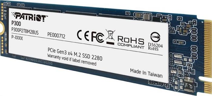 Накопичувач SSD 512GB Patriot P300 M.2 2280 PCIe 3.0 x4 NVMe TLC (P300P512GM28)