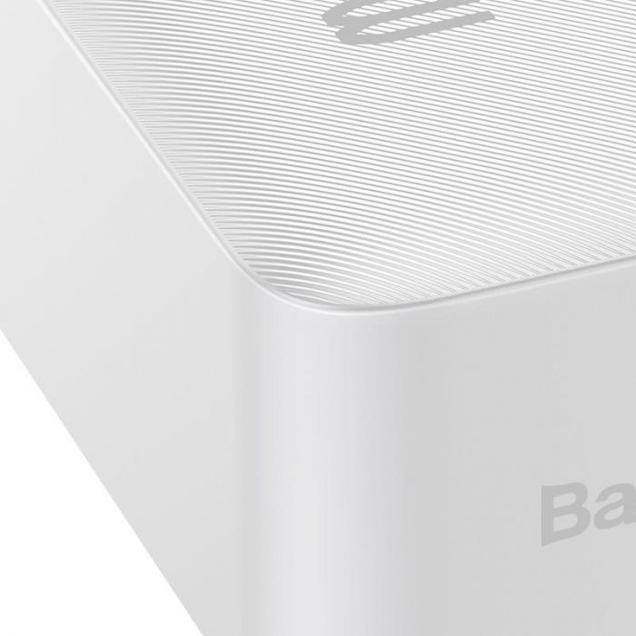 Універсальна мобільна батарея Baseus Bipow Digital Display 15W 30000mAh White (PPDML-K02)