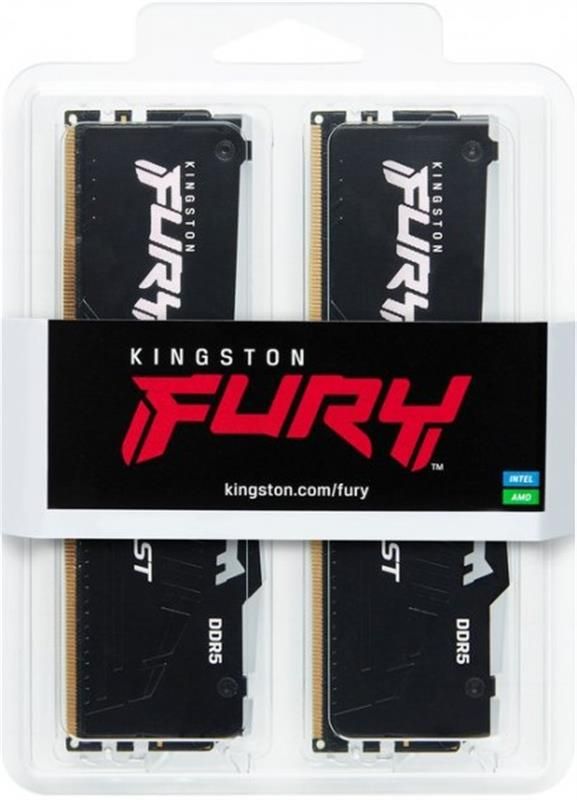 Модуль пам`яті DDR5 2x16GB/6000 Kingston Fury Beast RGB Black (KF560C36BBEAK2-32)