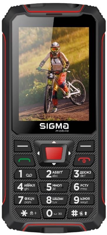 Мобільний телефон Sigma mobile X-treme PR68 Dual Sim Black/Red (4827798122129)_