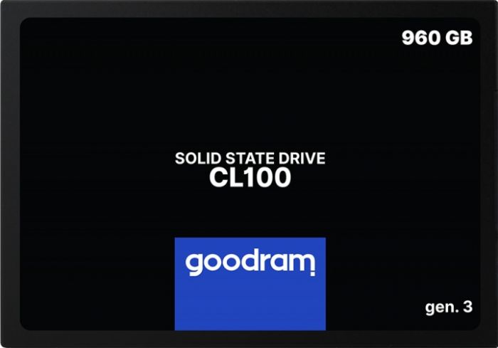 Накопичувач SSD 960GB Goodram CL100 GEN.3 2.5" SATAIII 3D TLC (SSDPR-CL100-960-G3)