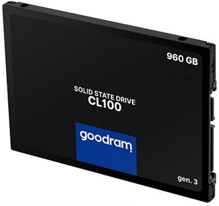 Накопичувач SSD 960GB Goodram CL100 GEN.3 2.5" SATAIII 3D TLC (SSDPR-CL100-960-G3)