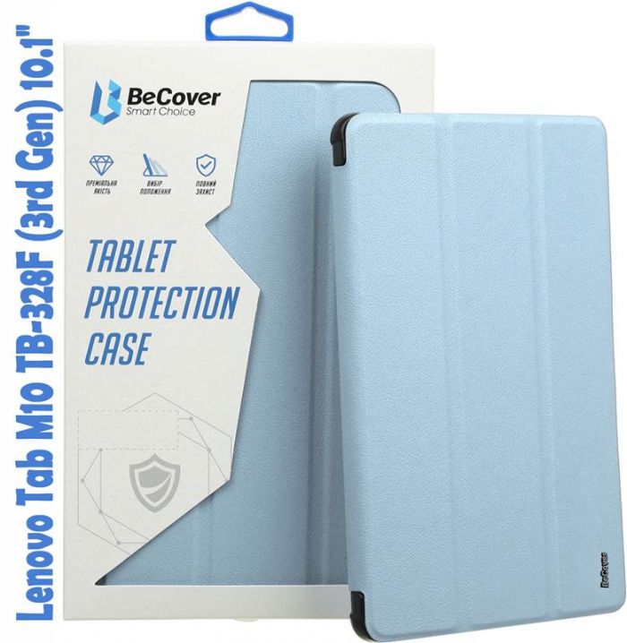 Чохол-книжка BeCover Smart для Lenovo Tab M10 TB-328F (3rd Gen) 10.1" Light Blue (708290)