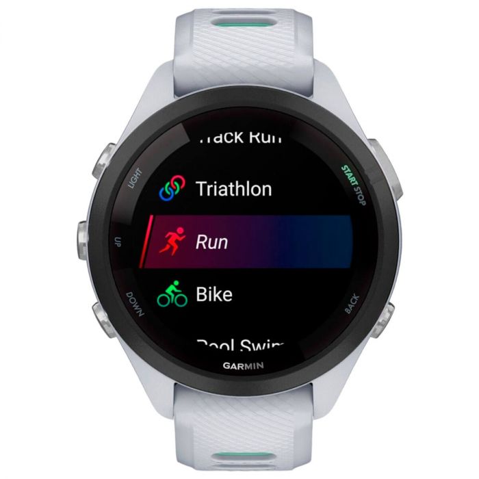 Смарт-годинник Garmin Forerunner 265S Black Bezel with Whitestone Case and Whitestone/Neo Tropic Silicone Band (010-02810-54)