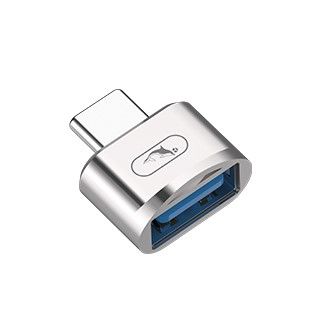 Перехідник SkyDolphin OT05 Mini USB Type-C - USB (M/F), silver (SDADPT-00030)