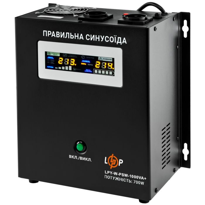 Джерело безперебійного живлення LogicPower LPY-W-PSW-1000VA+ (700Вт)