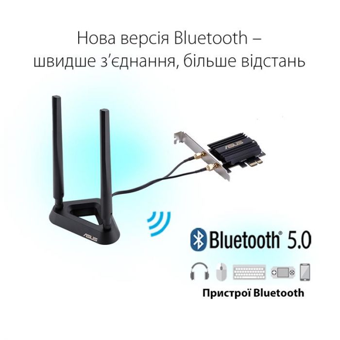 Бездротовий адаптер Asus PCE-AX58BT (90IG0610-MO0R00)