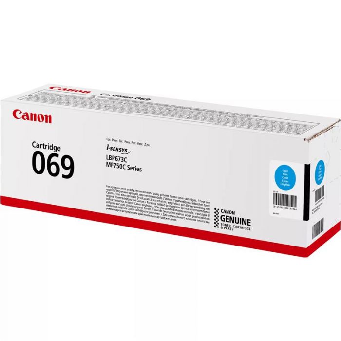 Картридж Canon 069 MF752Cdw/MF754Cdw/LBP673Cdw Cyan (5093C002)