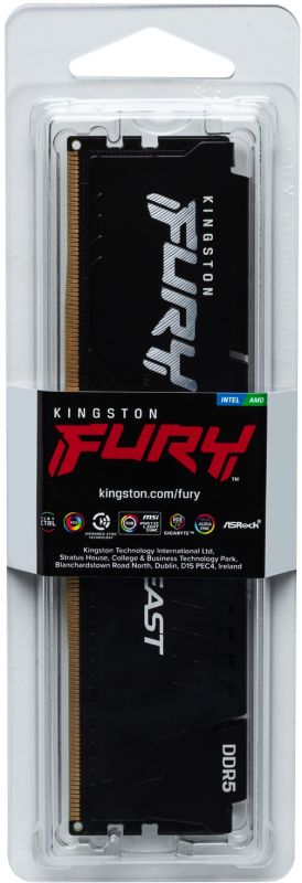 Модуль пам`яті DDR5 16GB/6800 Kingston Fury Beast Black (KF568C34BB-16)