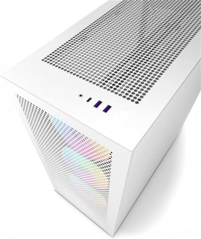 Корпус NZXT H7 Flow RGB White (CM-H71FW-R1) без БЖ