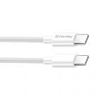 Кабель ColorWay USB Type-C - USB Type-C (M/M), PD Fast Charging 65W, 3.0 А, 1 м, White (CW-CBPDCC055-WT)