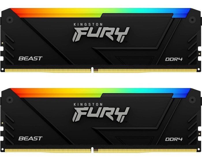 Модуль пам`яті DDR4 2x16GB/3200 Kingston Fury Beast RGB (KF432C16BB2AK2/32)