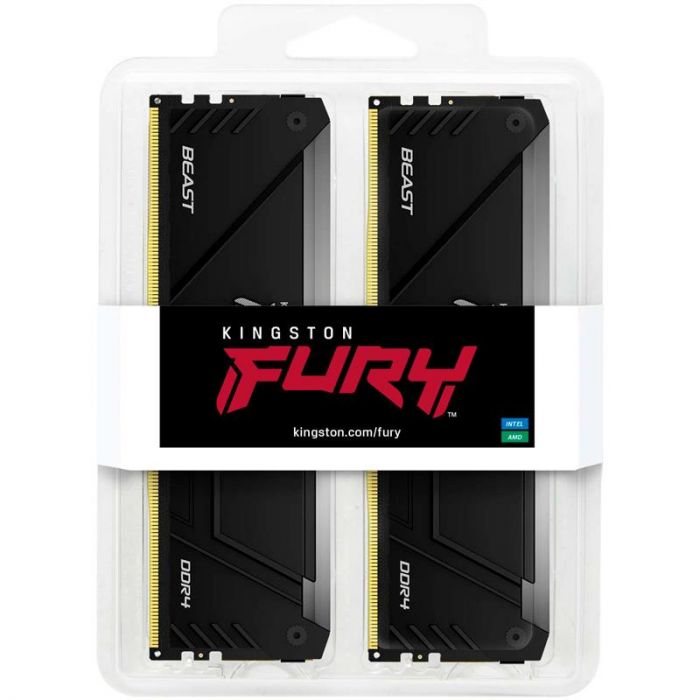 Модуль пам`яті DDR4 2x16GB/3200 Kingston Fury Beast RGB (KF432C16BB2AK2/32)