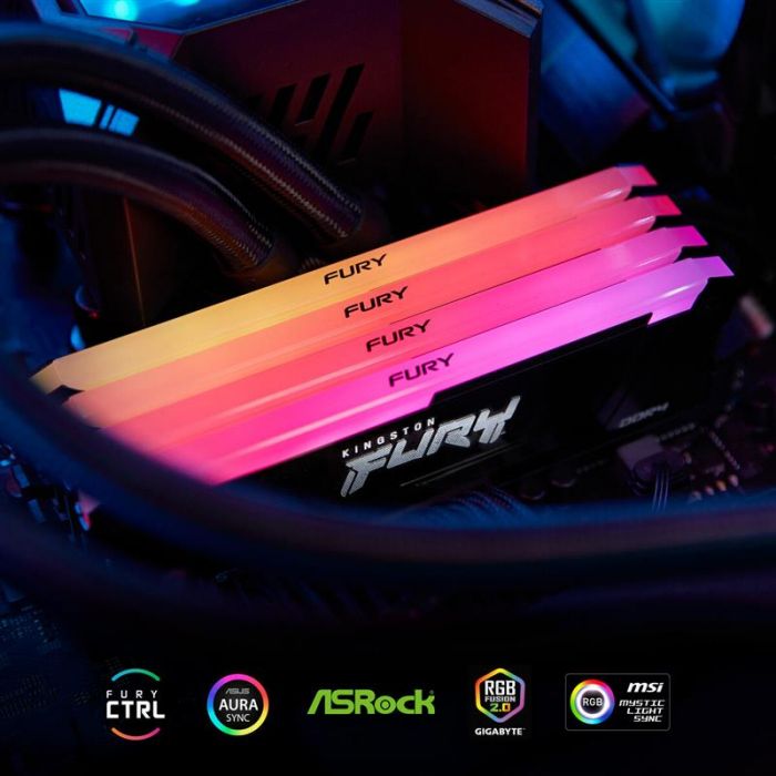 Модуль пам`яті DDR4 2x16GB/3200 Kingston Fury Beast RGB (KF432C16BB2AK2/32)