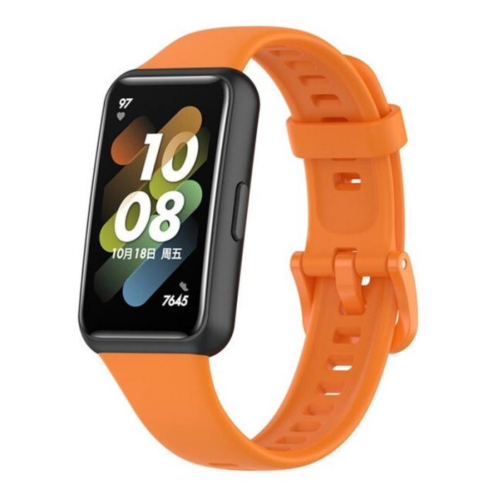 Силіконовий ремінець BeCover для Huawei Band 7/Honor Band 7 Orange (709470)