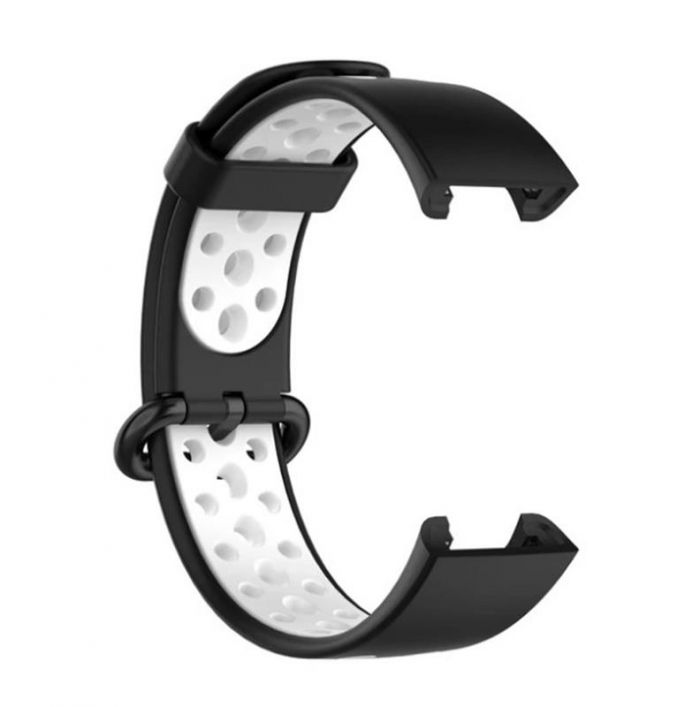 Ремінець BeCover Vents Style для Xiaomi Redmi Smart Band 2 Black-White (709425)