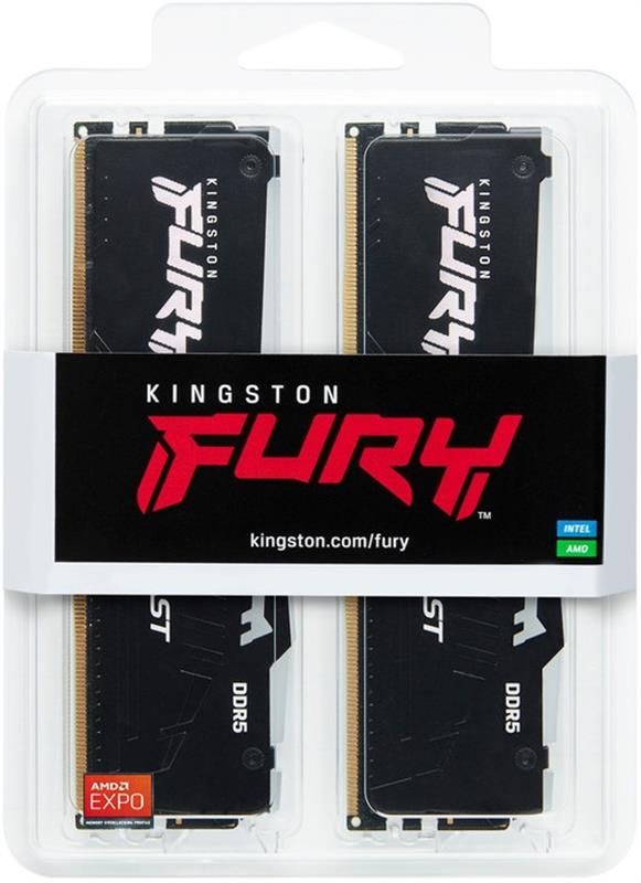 Модуль пам`яті DDR5 2x8GB/5200 Kingston Fury Beast RGB Black (KF552C36BBEAK2-16)