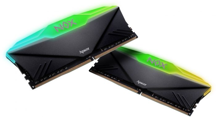 Модуль пам`ятi DDR4 2x16GB/3200 Apacer NOX RGB Black (AH4U32G32C28YNBAA-2)