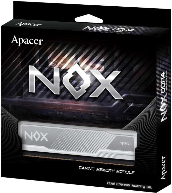 Модуль пам`ятi DDR4 8GB/2666 Apacer NOX White (AH4U08G26C08YMWAA-1)