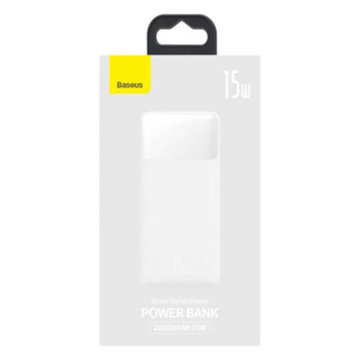 Універсальна мобільна батарея Baseus Bipow 20000mAh 15W White (PPBD050102) (1283126558719)