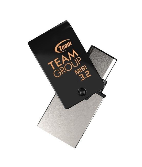 Флеш-накопичувач USB3.1 64GB OTG Type-C Team M181 Black (TM181364GB01)