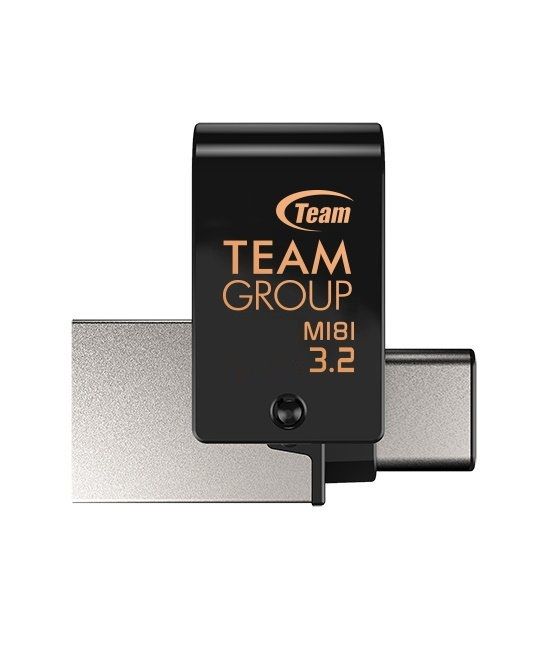 Флеш-накопичувач USB3.1 64GB OTG Type-C Team M181 Black (TM181364GB01)