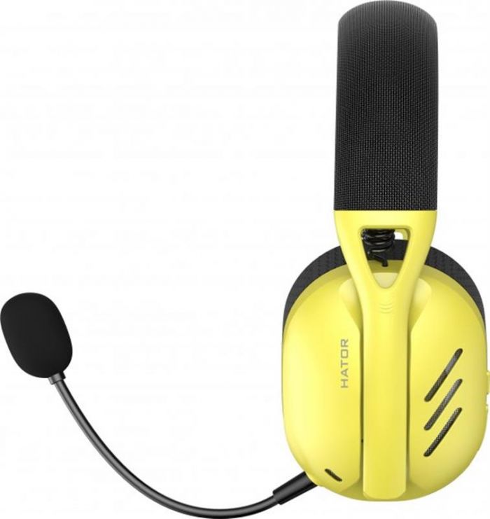 Bluetooth-гарнiтура Hator Hyperpunk 2 Wireless Tri-mode Black/Yellow (HTA-857)