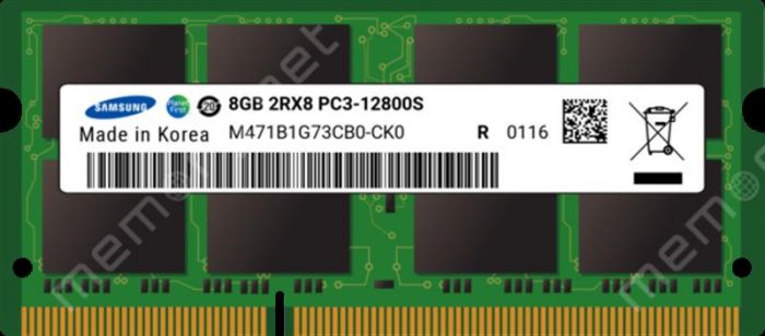 Модуль пам`ятi SO-DIMM 8GB/1600 DDR3 Samsung (M471B1G73CB0-CK0)