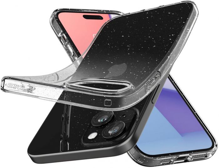 Чохол-накладка Spigen Liquid Crystal Glitter для Apple iPhone 15 Plus Crystal Quartz (ACS06648)