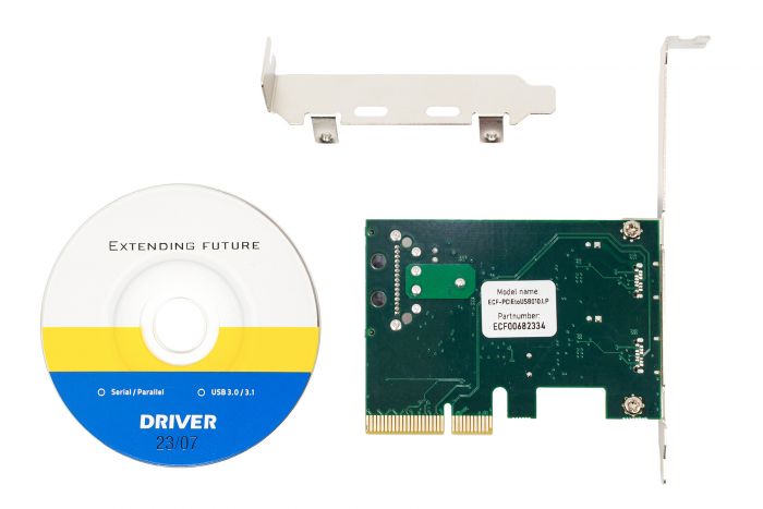 Плата розширення Frime PCI-E to USB3.1 TYPE-C (2 порти) ASM1142 (ECF-PCIEtoUSB010.LP)