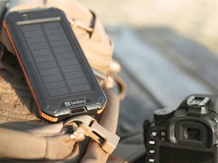 Універсальна мобільна батарея Sandberg 3in1 Solar Powerbank 10000mAh Black (420-72)