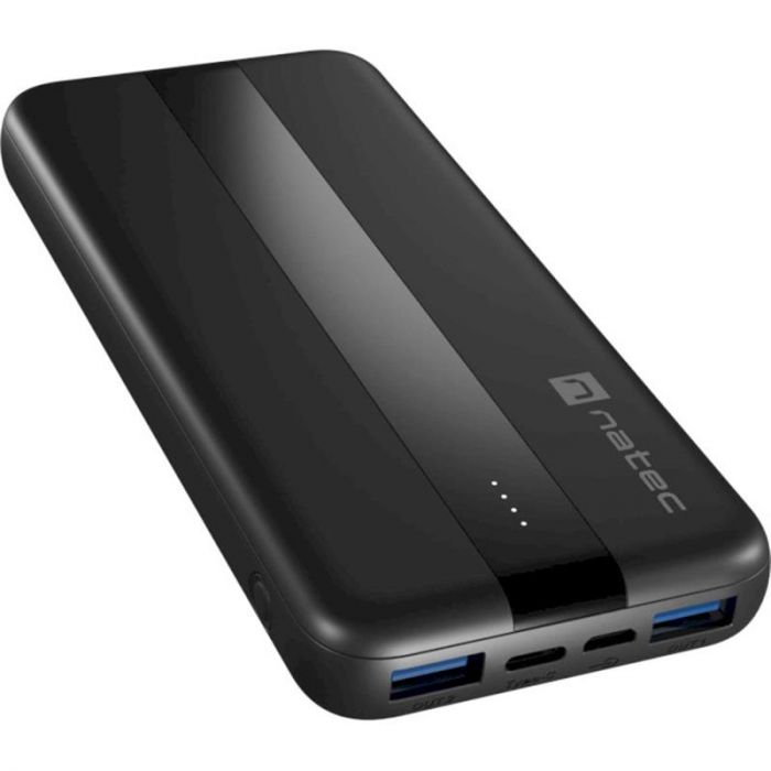 Універсальна мобільна батарея Natec Trevi Slim Q 10000mAh Black (NPB-1923)