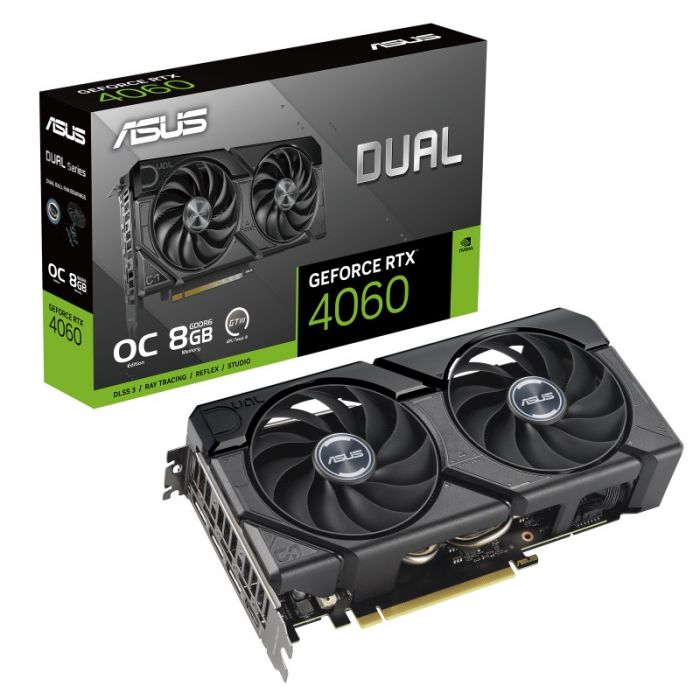 Відеокарта GF RTX 4060 8GB GDDR6 Dual Evo OC Asus (DUAL-RTX4060-O8G-EVO)