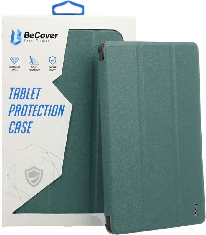 Чохол-книжка BeCover Soft Edge для Samsung Galaxy Tab A9+ SM-X210/SM-X215/SM-X216 11.0" Dark Green (710368)