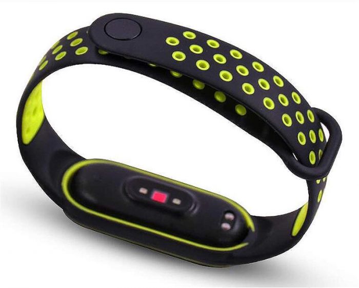 Ремінець BeCover Nike Style для Xiaomi Mi Smart Band 5/Mi Smart Band 6 Black-Green (705152)