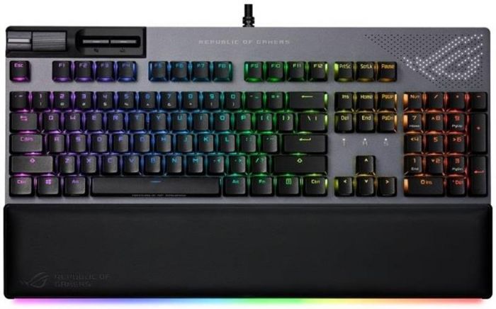 Клавiатура Asus ROG Strix Flare II Animate RGB 113key NX Red EN Black (90MP02E6-BKUA01)