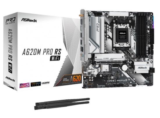 Материнська плата ASRock A620M Pro RS WiFi Socket AM5