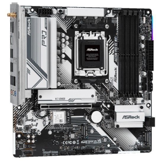 Материнська плата ASRock A620M Pro RS WiFi Socket AM5