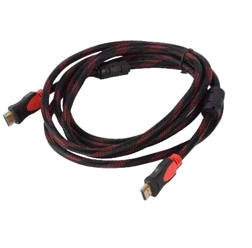 Кабель Gresso H3001 HDMI - HDMI (M/M), 2 фериту, обплетення, 5м, круглий (2000700002210)