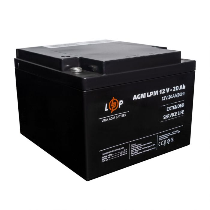 Акумуляторна батарея LogicPower LPM 12V 20AH AGM