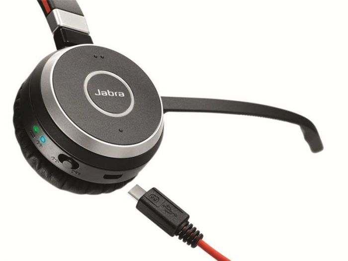 Bluetooth-гарнітура Jabra Evolve 65 SE MS Stereo Black (6599-833-309)